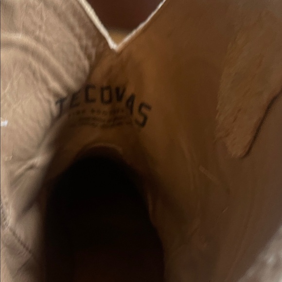 Women's Tecova Tan Suede Western Boots - Picture 3 of 8